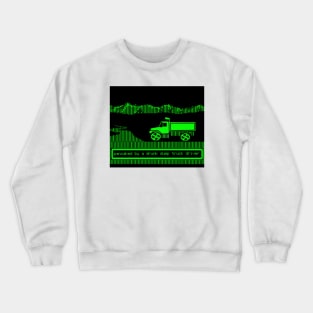 Pancaked by a drunk dump truck driver. Crewneck Sweatshirt